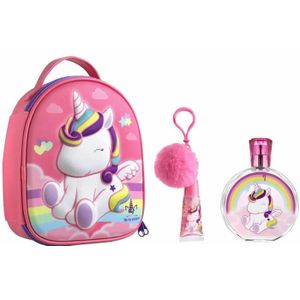 Eau my Unicorn Geschenkset - Eau De Toilette 100 ml & Lipgloss - Met Rugzak