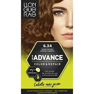 Llongueras - Color Advance - Haarverf - Donkerblond - Goud - Koper