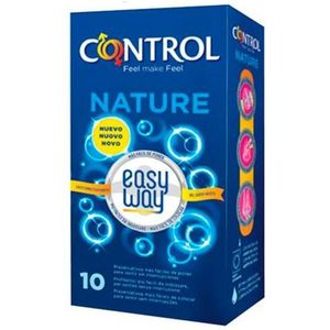 Control Condooms Easy Way Nature - 10 condooms, gemakkelijker, gesmeerd, veilige seks. Geniet van condooms met perfecte pasvorm voor een veilige relatie.