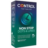Condooms Non Stop Dots & Lines Control (12 uds)