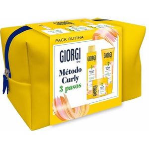 GIORGI Line - 3-traps curly-methode starterset | cadeauset voor spectaculaire krullen, 0% alcohol, 0% siliconen, 0% sulfaat, met plantaardige eiwitten en avocado - 950 ml
