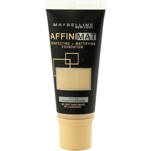 Maybelline AffiniMat Perfecting + Mattifying Foundation, 30 Light Sand Beige