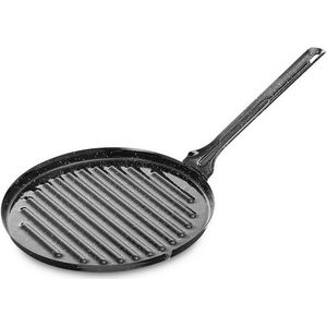 Barbecue Vaello Rond Zwart Geëmailleerd Staal (Ø 24 cm)