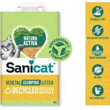 Sanicat Mais - Kattenbakvulling Klontvormend - Gerecycled Maïs - 6 liter
