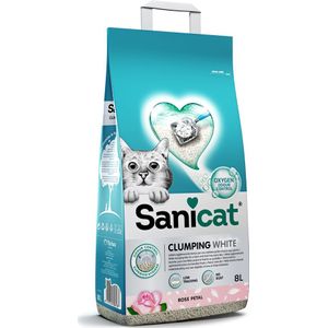 Sanicat Clumping White Rose Petal 8 liter