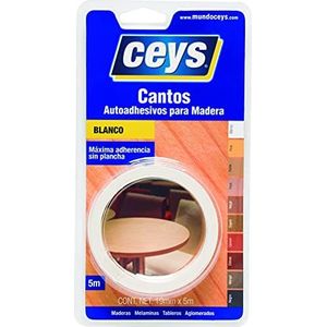 Ceys - Zelfklevende witte rand - eenvoudig te gebruiken - waterdicht - 5 m