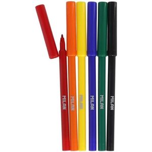 Milan Viltstiften Gekleurd Junior 2 Mm 15,4 Cm 6 Stuks