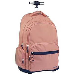 Milan 6 Zip Wheeled Backpack 25l 1918 Series Roze