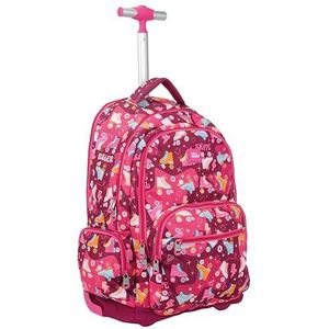 Milan 6 Zip Wheeled Backpack 25l Roller Special Series Roze