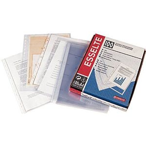 11 Mehrfachlochhüllen, DIN A4, Packung à 100 Stück. Esselte Pl 80Mc 04054