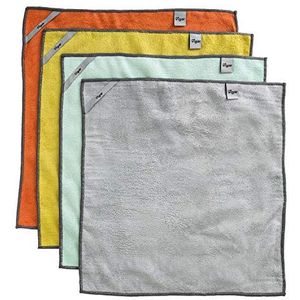 Vigar - microfiber - doekjes set - 4 stuks - met haakjes