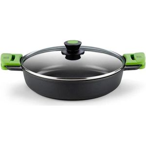 BRA - PRIOR - Kookpot met Deksel - Zwart - Aluminium - 2,3 L