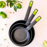 BRA - GASTRO A841202 - Pannenset - Aluminium - 3 Stuks