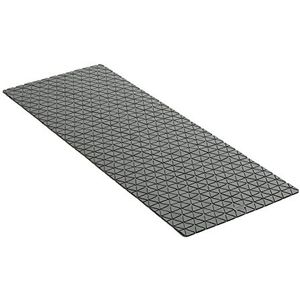 Antislip badmat van rubber SBS - TP met 126 zuignappen, design diamond, grijs, afmetingen: 97 x 36 cm