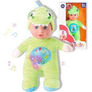 Babypop Reig 30 cm Dinosaurus Knuffel Groen (30 cm)