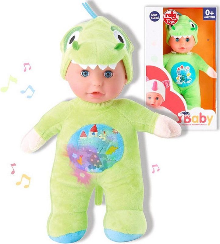 Pluche Babypop - Dino - 18073D