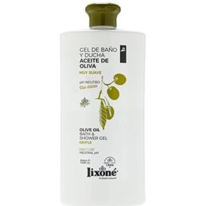 Lixoné Natuurlijke olijfolie douchegel 500 ml | Hydraterende badgel voor de droge huid | kalmerende en beschermende werking | veganistische en pH-neutrale zeep voor dagelijks gebruik