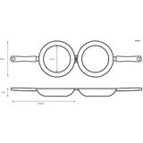 Koekenpan - Zwart - Aluminium - Antiaanbaklaag