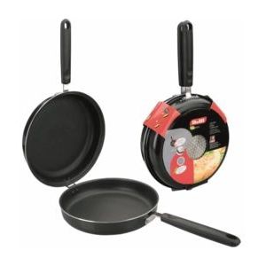 IBILI Kleine tortillapan voor Spaanse omelet Indubasic, 14 cm, aluminium, antiaanbaklaag, geschikt voor inductie