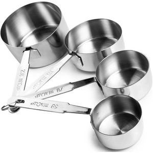 Ibili Maatpannetjes RVS 4 stuks