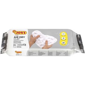 Jovi - Air Dry, zelfhardende boetseerklei op basis van vochtige klei, aan de lucht drogen zonder oven, kleur wit, 500 g, ideaal voor kinderen vanaf 3 jaar (85)