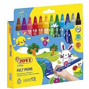 Jovi - Maxi Pack van 12 viltstiften, meerkleurig, Unica (270010)