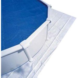 Gre MPR550 Beschermhoes voor rond zwembad 550 cm diameter, kleur wit, blauw