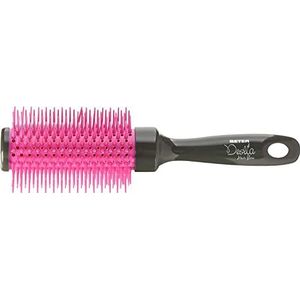 Haarborstel - Zwart - TPE Cushion Pad - Flexibele Nylon Tanden