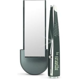 La Pinzette Pinza De Depilar Con Luz Y Espejo Gris