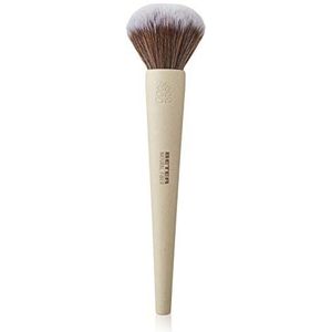 Beter - Powder Make-up Brush, synthetisch haar, dierproefvrij, natuurlijke vezelsteel van tarwevezels, duurzaam en recyclebaar