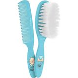 Cepillo - Peine Bebe - Haarborstelset - Blauw - 2 Stuks