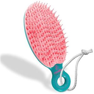 Ontwarrende en ontwarrende borstel, ideaal voor het kammen zonder het haar te breken, de ontwarrende borstel verwijdert overtollig water en vocht, flexibele borstelharen, verband voor het aanbrengen