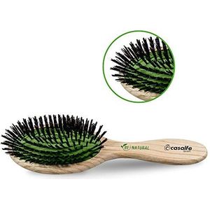 Casalfe Haarborstel met wildzwijnharen, van hout, ovaal, 1 stuk