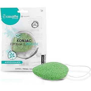 Gezichtsspons Konjac Tee groen 100% biologisch afbreekbaar - Casalfe