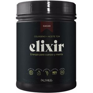 PALEOBULL Elixir Collageen + TCM-olie, chocolade, 450 g, acryl, standaard, 450 g (1 stuk)