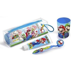 Reistasje Cartoon Super Mario Cuidado Dental Lote 4 Onderdelen