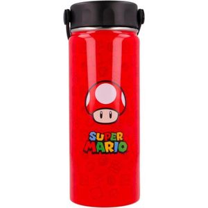 STOR Thermosfles van roestvrij staal, met handgreep, 530 ml, Super Mario, uniek, standaard