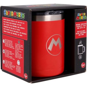 Super Mario - Dubbelwandig RVS mok 380ml