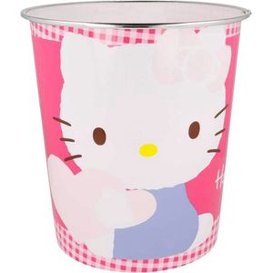 Hello Kitty Prullenbak- Vuilbak- Kinderkamer- Sanrio Plastic- 5L