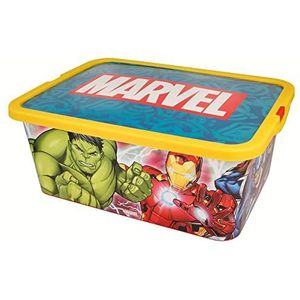 STOR Box Click 13 L. Avengers Marvelmania, zwart, medium