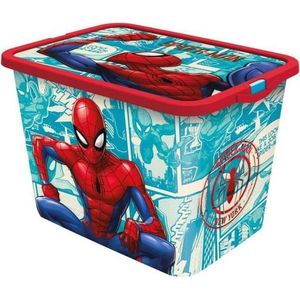 Stor Opbergbox Spider-man 23 Liter Blauw/rood