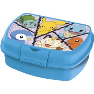 Pokémon - Brooddoos - Blauw - Resistent Materiaal - Veiligheidssluiting