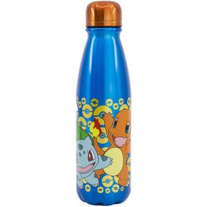 Pokemon - Aluminium Drinkfles - 600 Ml - Herbruikbaar - Robuuste Fles