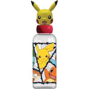 Pokemon - Herbruikbare Waterfles - Kunststof - 560 ml - 3D-Figuursluiting