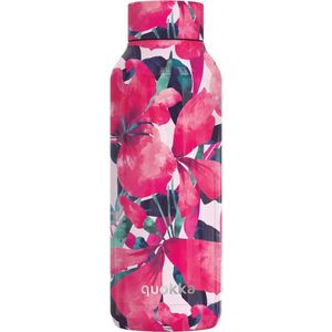 Quokka drinkfles RVS Solid Pink Bloom 510 ml