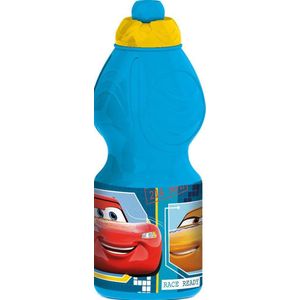Cars drinkfles - waterfles - blauw - 400 ml