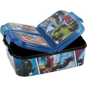 Marvel - Avengers - Broodtrommel - 3 vakken - Blauw