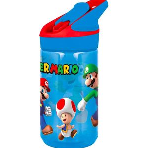 Super Mario tritan drinkfles / waterfles 480 ml - 18 cm hoog