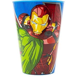 Avengers Heraldic Army Herbruikbare drinkbeker voor kinderen, kunststof, BPA-vrij, 430 ml