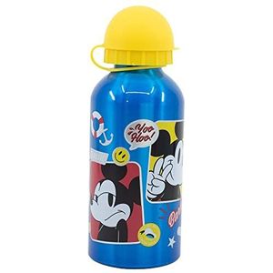 Stor Mickey Mouse Aluminium drinkfles voor kinderen, herbruikbaar, 400 ml